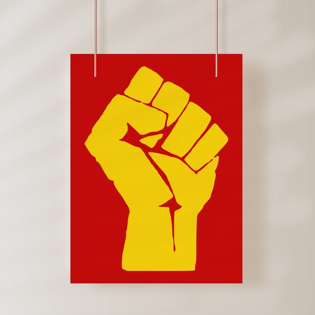 Affiche Poing, Rebelle, Émeute, Résistance, Style Communis (Créateur téléchargé)