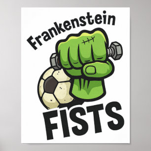 Affiche Poings de Frankenstein trucs drôles de foot