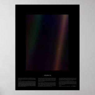 Affiche Point bleu pâle Nasa x Carl Sagan