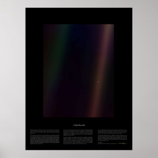 Affiche Point bleu pâle Nasa x Carl Sagan