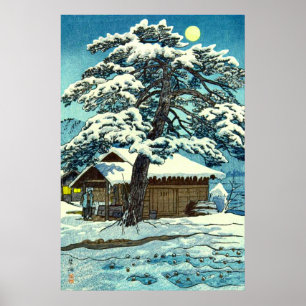 Affiche Point de contrôle à Shitomae Kasamatsu Shiro 1956