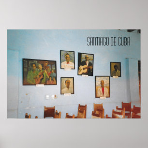Affiche Point de repère de Santiago de Cuba Club de musiqu