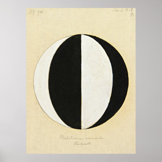Affiche Point de vue actuel des Mahatmas par Hilma af Klin (Devant)
