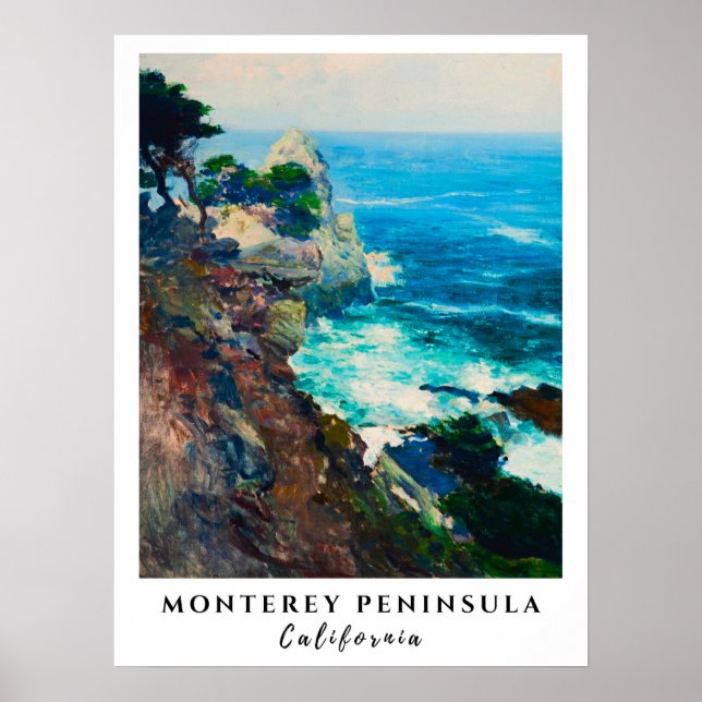 Affiche Point Lobos Monterey Peninsula Californie Mer (Devant)