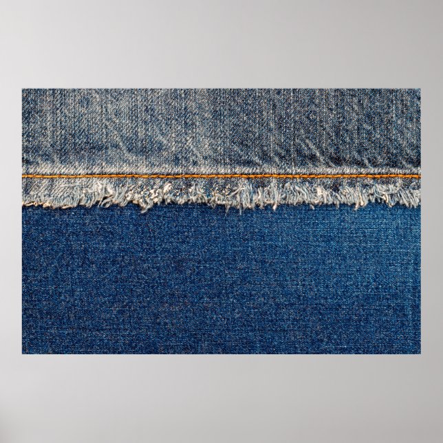 Affiche Pointe droite avec fil orange sur le den blanchi (Devant)