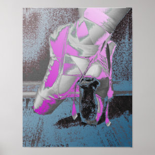 Affiche Pointe Shoes Ballet Dance