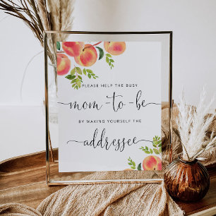 Affiche Pointer aider Maman occupée Adresse une enveloppe