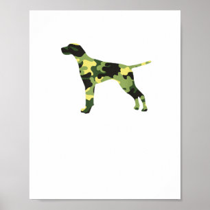 Affiche Pointer allemand à poil court _ Camouflage de chie