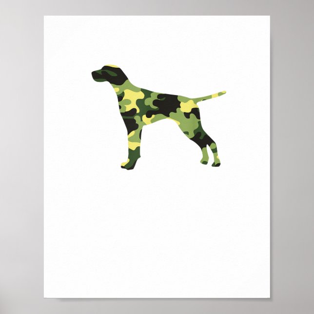 Affiche Pointer allemand à poil court _ Camouflage de chie (Devant)