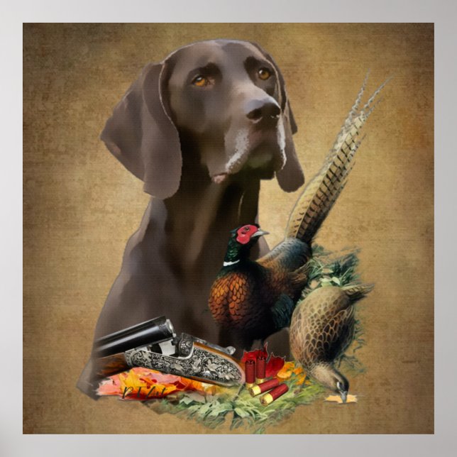 Affiche Pointeur Raccourci allemand GSP (Devant)