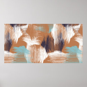 Affiche Points colorés motifs sans couture