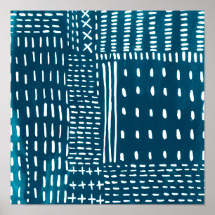 Affiche Points de Sashiko