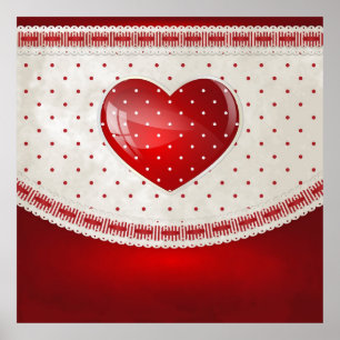 Affiche Points et Coeurs