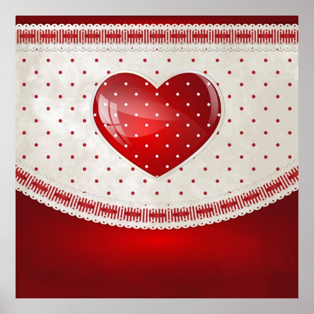 Affiche Points et Coeurs (Devant)