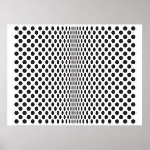 Affiche Points op B&W