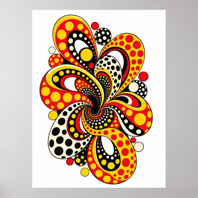 Affiche Points polka (Devant)