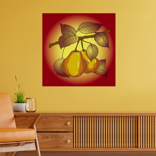 Affiche Poires Sur Un Arbre (Créateur téléchargé)