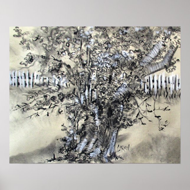 Affiche Poirier et Piquets / Artiste Larry Lerew (Devant)