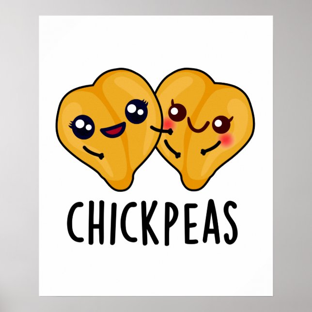 Affiche Pois Chick Funny Garbanjo Bean Pun (Devant)