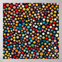 Pois colorés sur Arrière - plan foncé