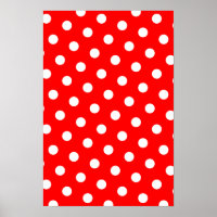 Pois rouges et blancs