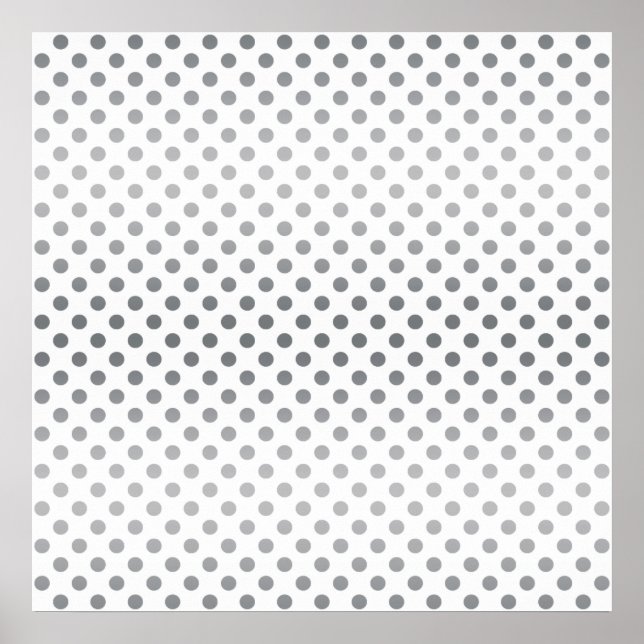 Affiche Pois Silver Gradient par Shirley Taylor (Devant)
