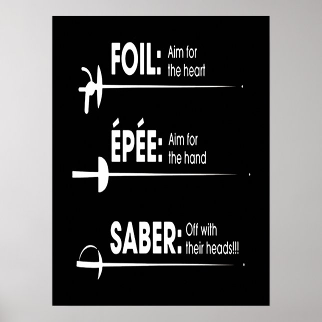 Affiche Poison de Fencing | I Always Win All Match (Devant)