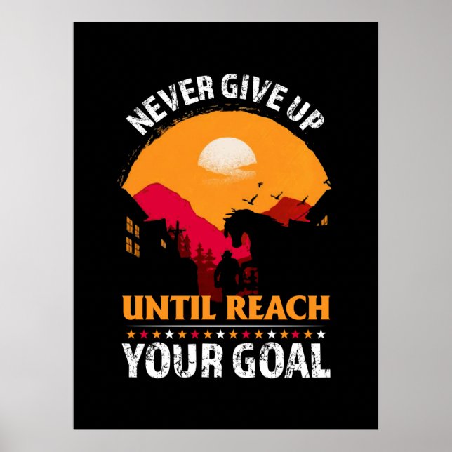 Affiche Poison d'Equestrian | Never Give Up Until Reach (Devant)