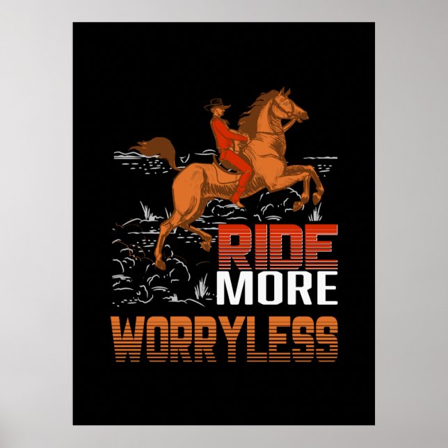 Affiche Poison d'Equestrian | Ride More Worryless (Devant)
