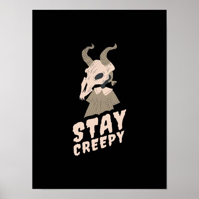 Affiche Poison d'Halloween Stay Creepy (Devant)