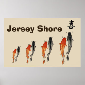 Affiche Poisson Abstrait, Jersey Shore