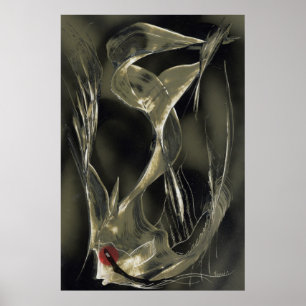 Affiche Poisson Angel Abstrait