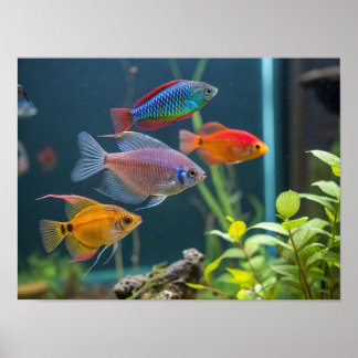 Affiche poisson aquarium