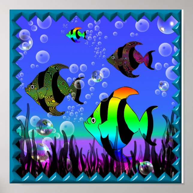 Affiche Poisson arc-en-ciel (Devant)