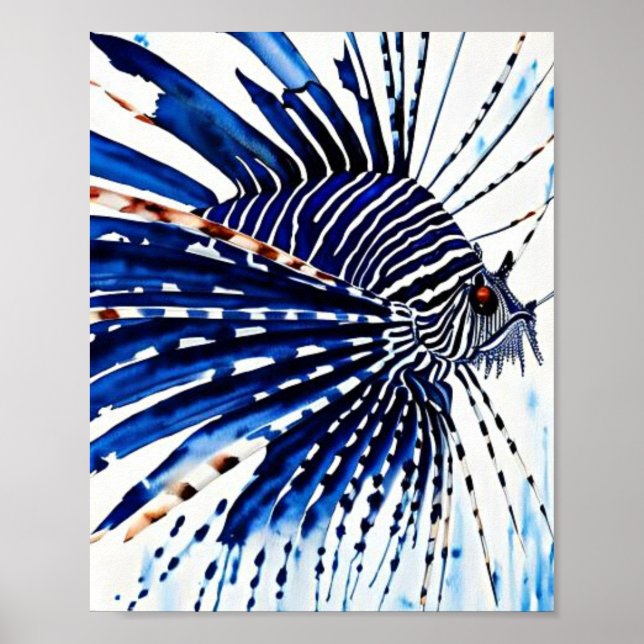 Affiche Poisson blanc (Devant)