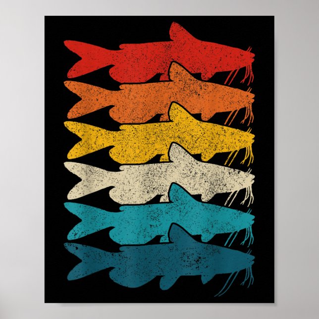 Affiche Poisson-chat de rivière Pêche de poisson-chat vint (Devant)