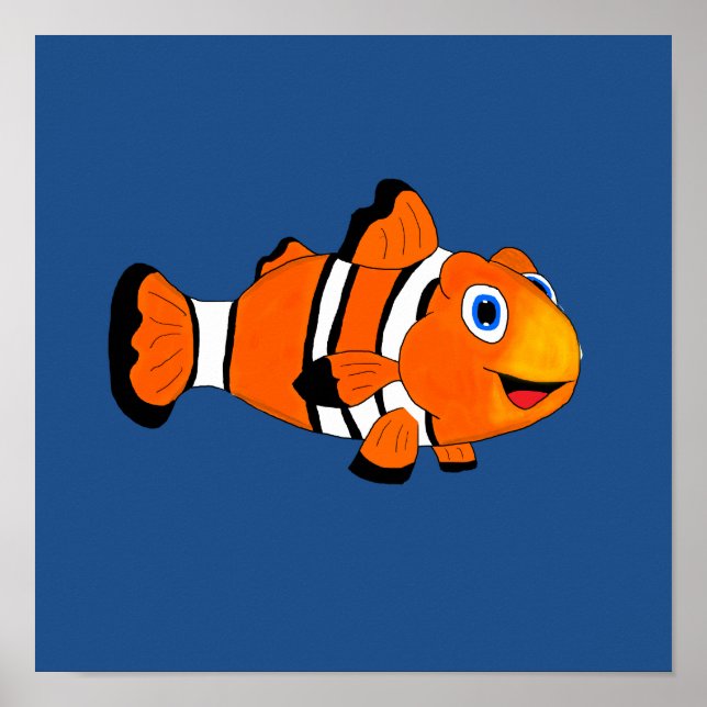 Affiche Poisson clown (Devant)