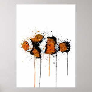 Affiche Poisson-clown