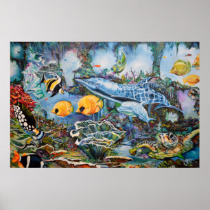 Affiche Poisson d'eau salée