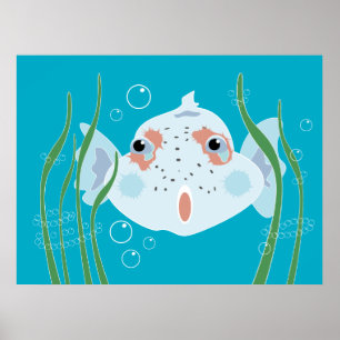 Affiche Poisson Drôle