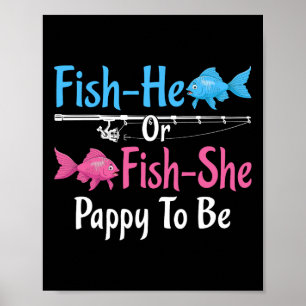 Affiche Poisson-il ou Poisson-elle Papa Pour Révélation Du