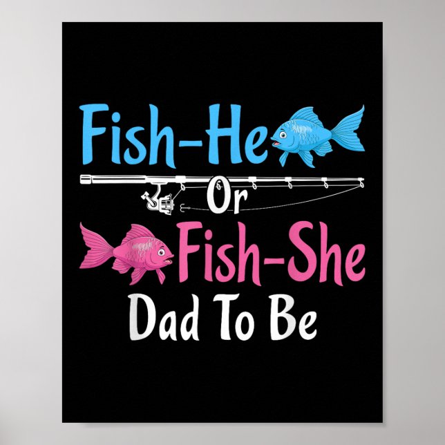 Affiche Poisson-il ou Poisson-elle Papa va être Révélation (Devant)