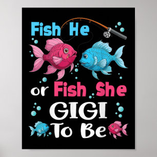 Affiche Poisson Il Ou Poisson Elle Révélation Du Sexe De L