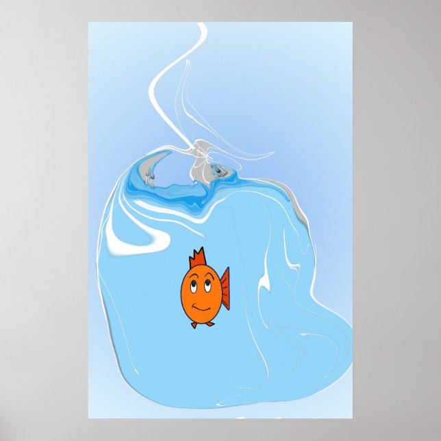 Affiche Poisson inquiet (Devant)