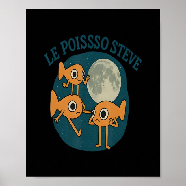 Affiche Poisson Le Poisson Steve Funny Fish (Devant)