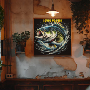 Affiche Poisson Majestueux : La Merveilleuse Grosse Bouche