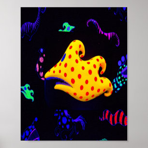 Affiche Poisson noir