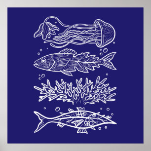 Affiche Poisson Profond et Étrange