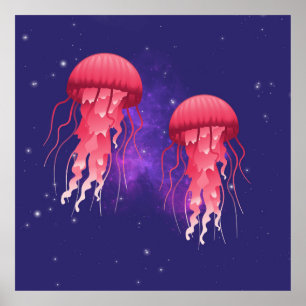 Affiche Poisson rose