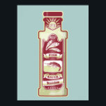 Affiche Poisson sauce pop art<br><div class="desc">Illustration pop art en rouge,  d'une bouteille de sauce au poisson. Un design pour tous ceux qui aiment la cuisine thaïlandaise,  ou d'autres cuisines d'Asie du Sud-Est. La bouteille de sauce poisson contient des anchois et des crevettes.</div>